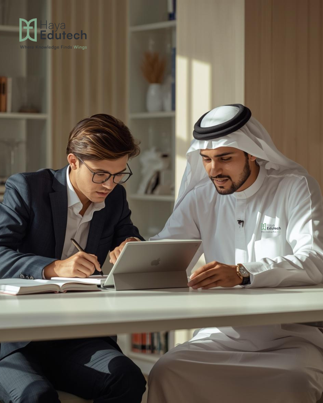 UAE student studying with private tutor